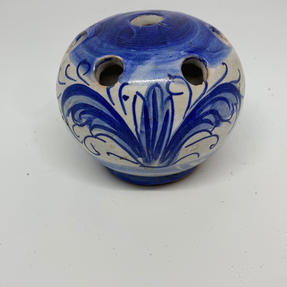 Vintage Italian Flower Frog hand painted